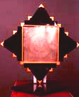 Large Silver Plated Amulet