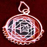 A lucky crystal money pendant